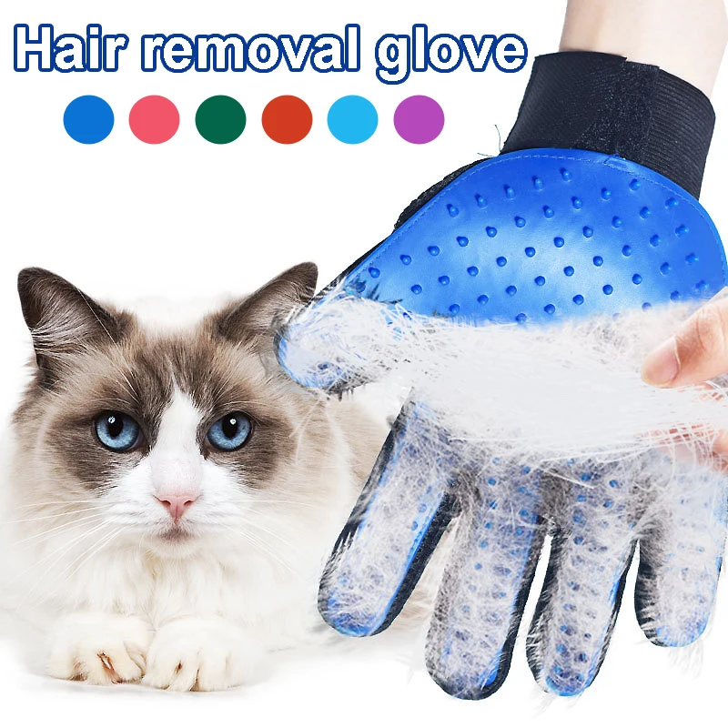 Pet Hair Remover Gloves- Cat Grooming- Hair Deshedding