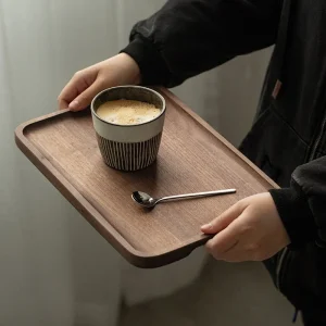 High-end Black Walnut Wooden Tray- Various Sizes and Shapes