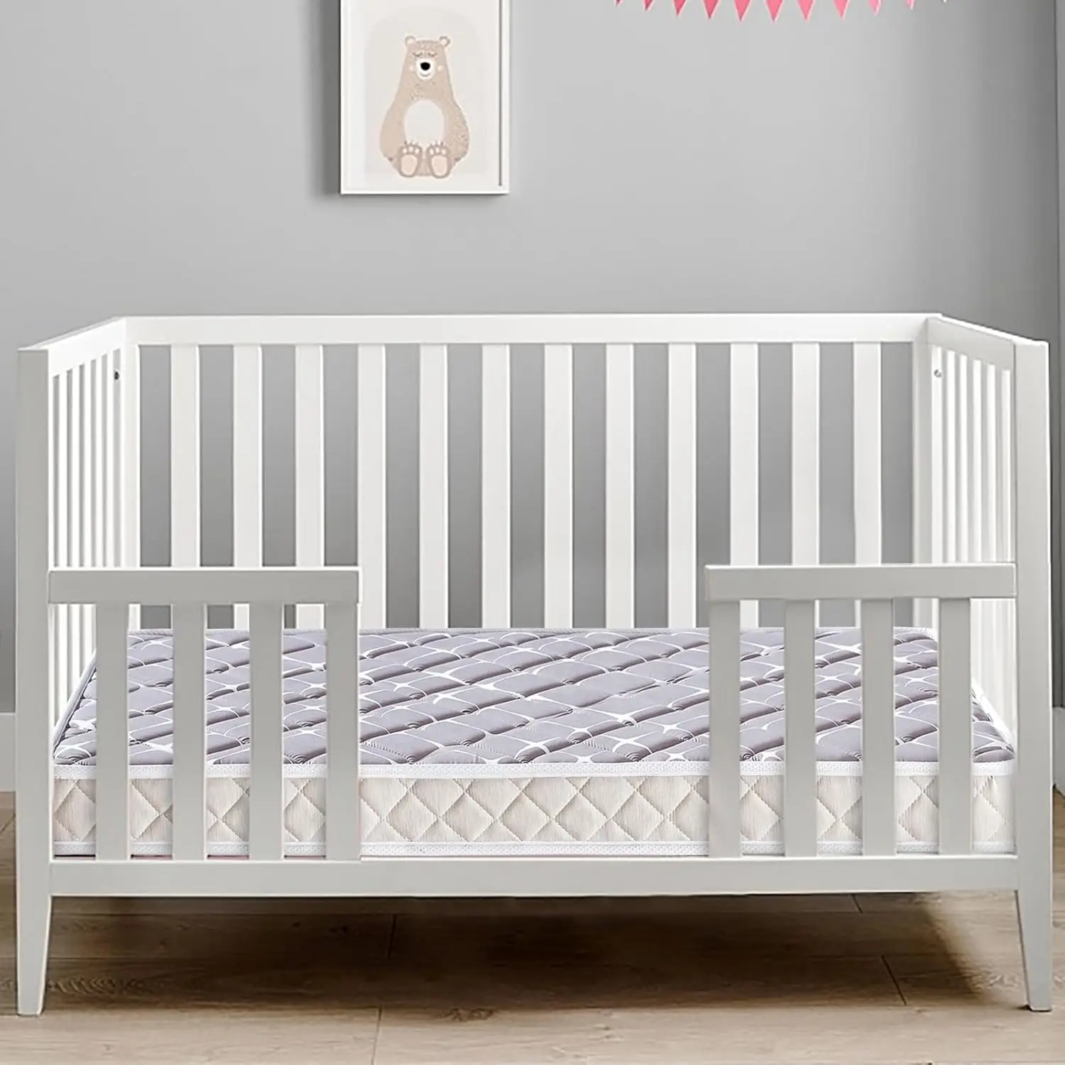 Premium Dual-Sided Baby Crib Mattress and Toddler Mattress - 52" x 27.6" x 5" - Breathable - Firm Soft - Fits Standard Cribs - Image 6