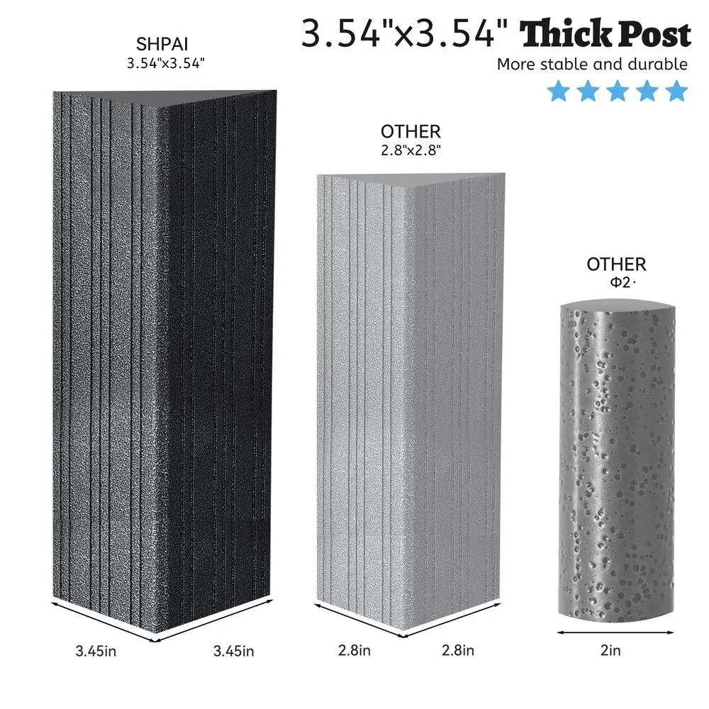 6.5x12 FT Hardtop Grill Gazebo- All-Weather- BBQ Shelter with Side Shelves and Ceiling Hooks- Galvanized Steel Frame - Image 6