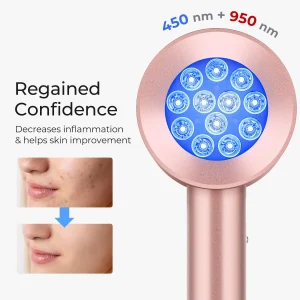 Skin Care Red Light Therapy- Anti Aging Infrared Lamp- Facial Beauty Device- Anti-Acne, Wrinkle Remover Device