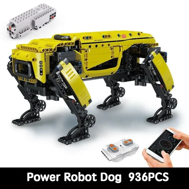 Build-Your-Own-Dog!- 936-PCS RC Power Robot Dog Building Blocks - Technical Robot Toy- Motorized - Image 8