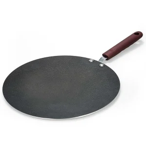 Pancake Pan- Aluminum Alloy Crepe Maker- Flat Griddle with Spreader & Spatula