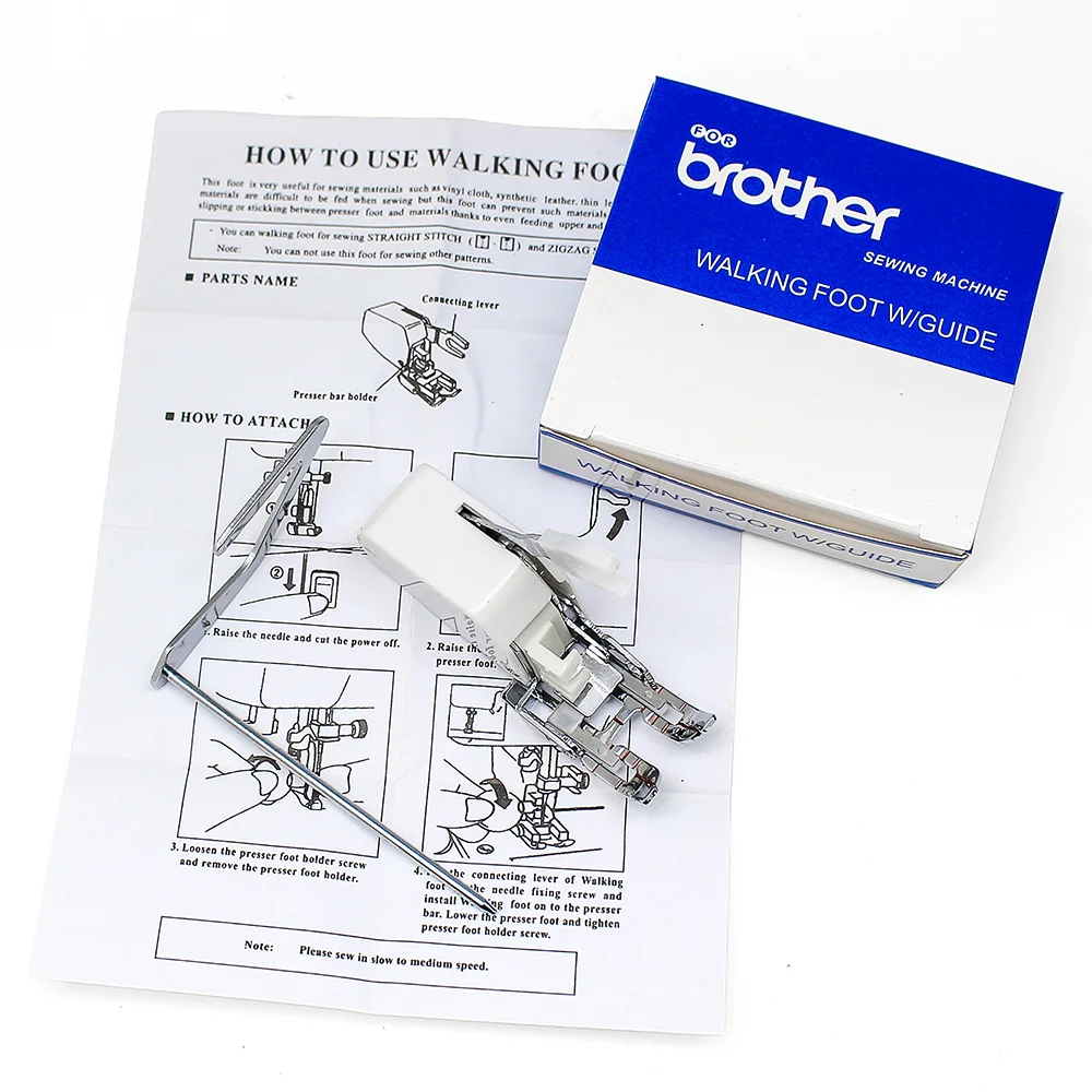 #SA188 Open Toe Walking Foot W/Guide- Quilting Even Feed Foot- 7 mm- Brother Sewing Machine Presser Foot - Image 4