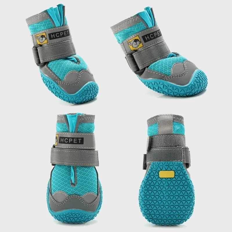 4Pcs/Set Dog Shoes for Large Dogs- Breathable- Outdoor Dog Shoes- Anti-Slip for Hiking- Rubber Sole - Image 3