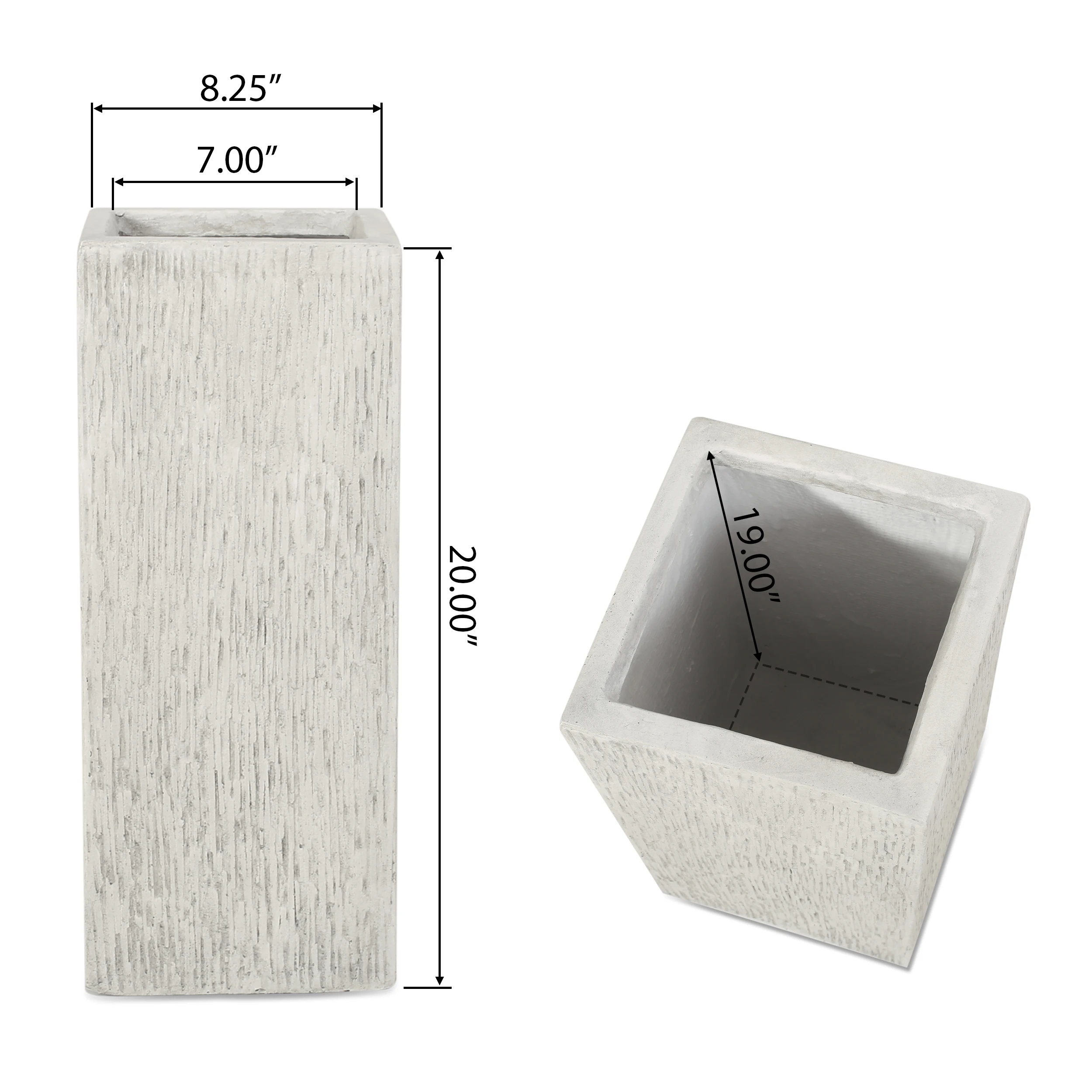 Elegant Magnesium Oxide Planter- Antique Finish- Flower Pot for Gardens and Patios - Image 5