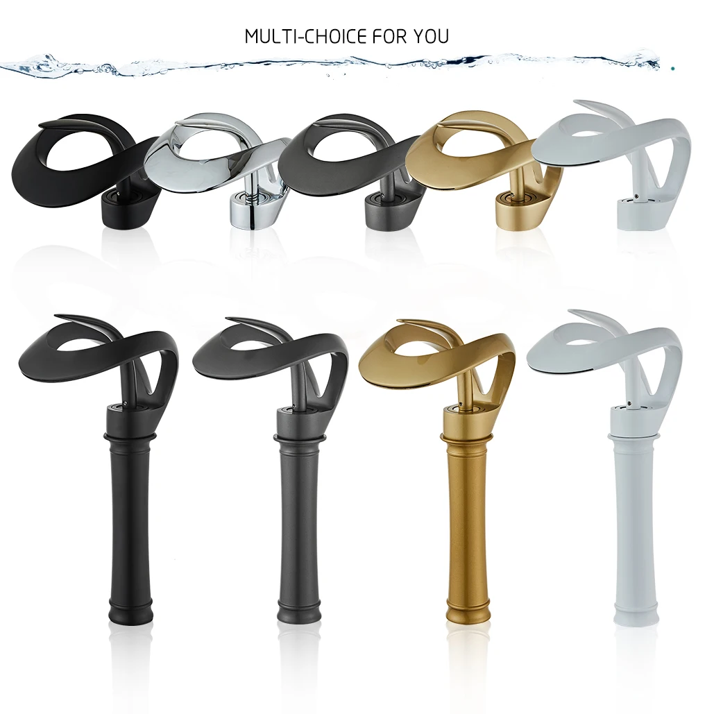 Basin Faucet Mixer Tap- Hot & Cold Waterfall Basin Faucet- Multiple Choices - Image 4