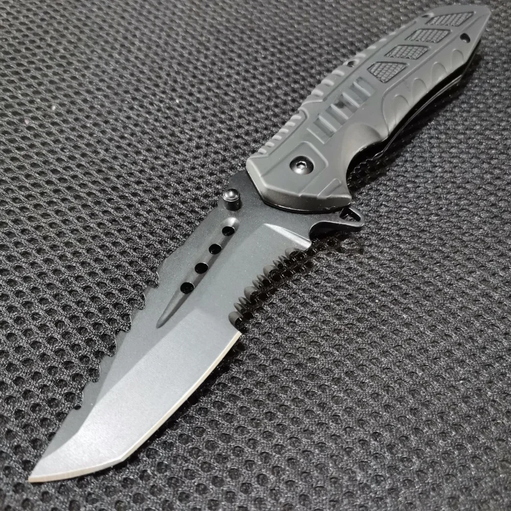 Combo Set: 10.43" Fixed Blade & 8.39" Folding Knife - For Outdoor Camping, Hunting and Survival - Image 9