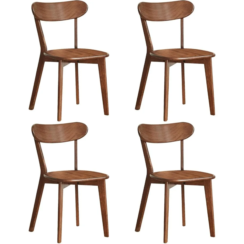 Set of 4 -Dining Chairs- Made of Solid Walnut Wood - Image 3