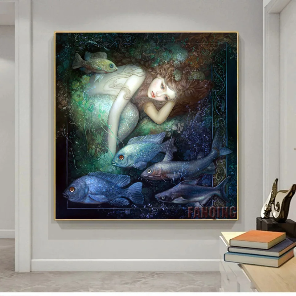 5D Diamond Painting- Mermaids- 2 Pictures- Square/Round- Many Sizes - Image 3