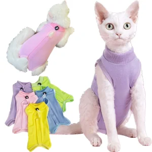 Cat Surgery Recovery Suit- Small/ Medium Dog- Soft Pajama After Surgery- Recovery Clothes- Anti Licking- Different Colors and Sizes