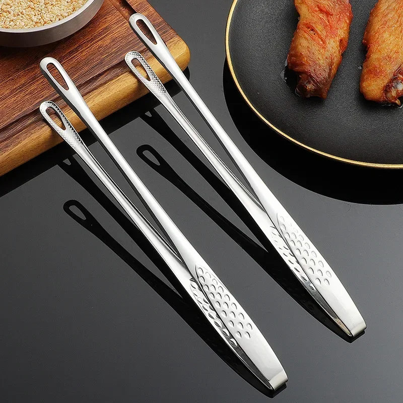 Kitchen Tongs- Barbecue Grill Tongs- Stainless Steel- BBQ Tools- Kitchen Gadgets