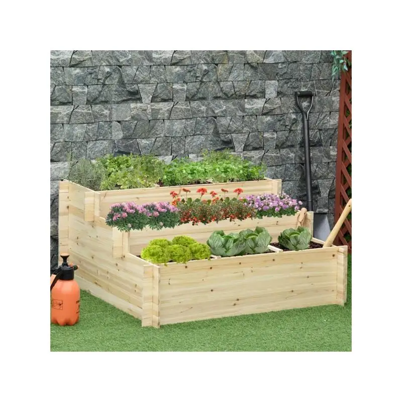 Garden Bed - Raised Planter Bed for Outdoor Gardening- Durable Wood- Ideal for Vegetables & Flowers - Image 6