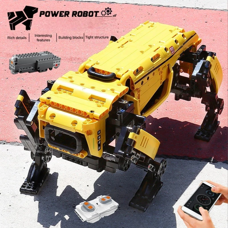 Build-Your-Own-Dog!- 936-PCS RC Power Robot Dog Building Blocks - Technical Robot Toy- Motorized - Image 2
