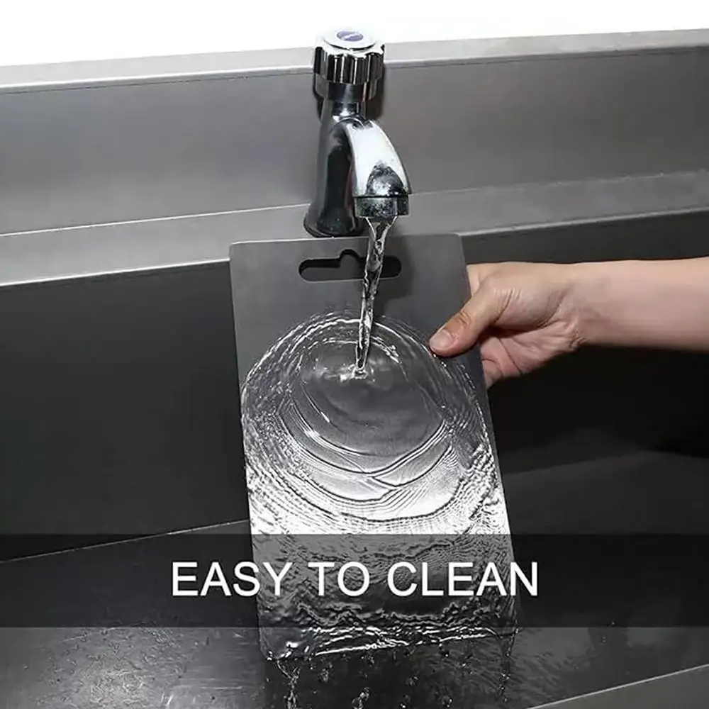 Titanium Cutting Boards- 304 Steel- Thickened, Double-Sided, Food Grade- Anti-Bacterial- Prevents Knives from Dulling - Image 5