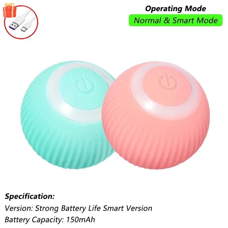 Cat/Dog Interactive Ball Toy- Automatic Rolling Ball with Tail- Rechargeable Smart Pet Interactive Toy- Intelligent Mouse for Cat - Image 23