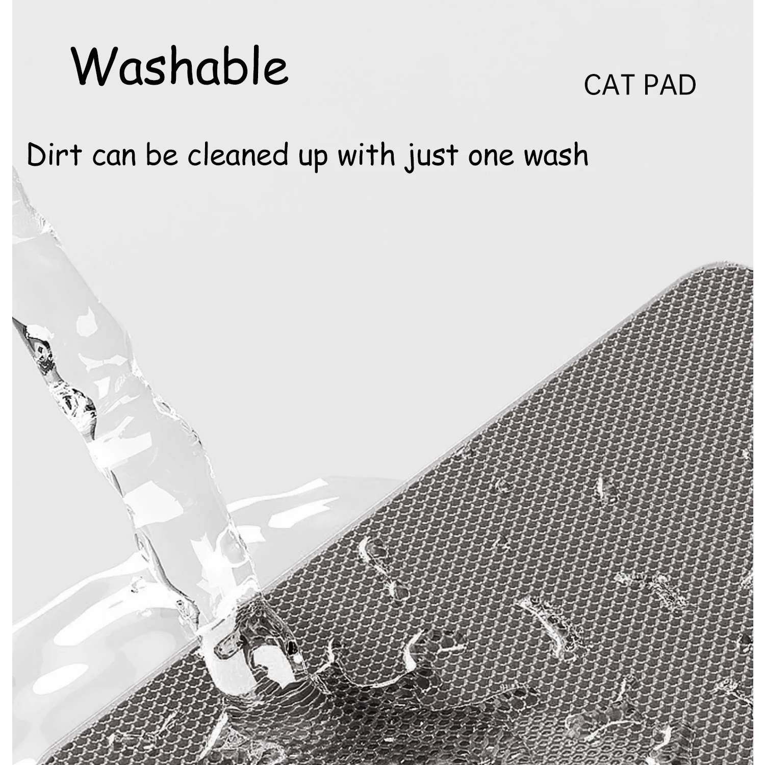 90 CM X 60 CM Cat Litter Mat- Waterproof- Double-Layer Cat Litter Box Mat- Non-slip- Washable - Image 6