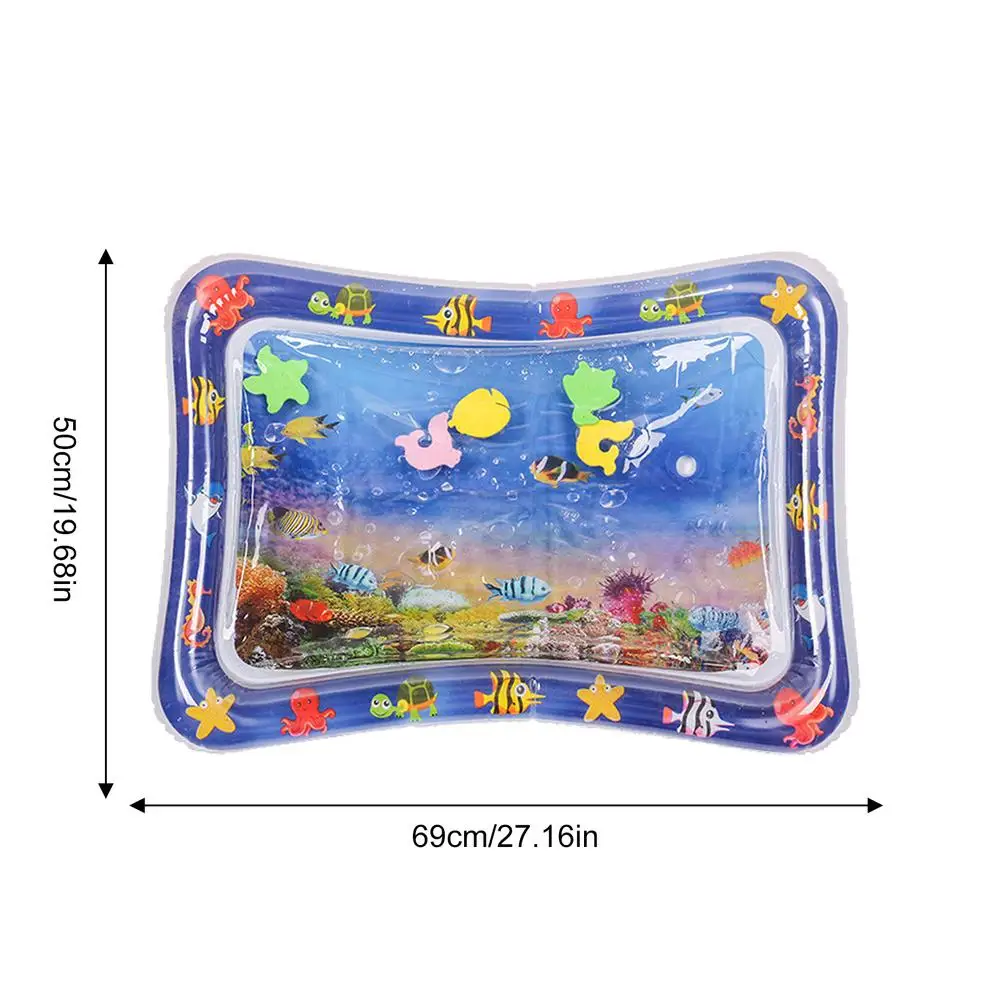 Water Sensory Play Mat- Thickened Playmat With Fish- Ocean Theme Sensory Toy - Image 11