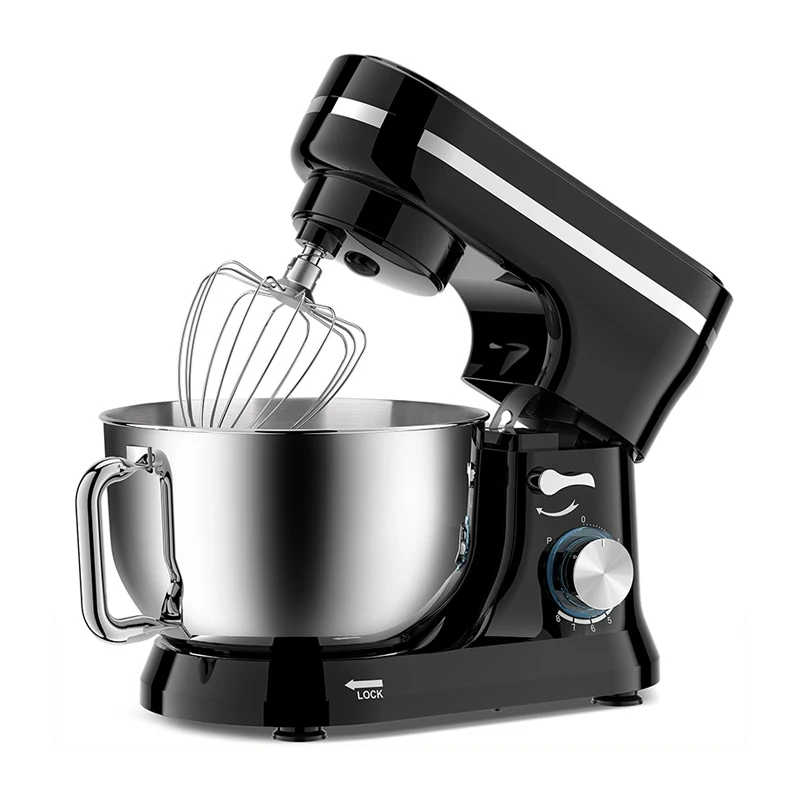 Powerful 5-Quart Tilt-Head Stand Mixer- 8+P Speed- Multi-functional Kitchen Mixer with Bowl, Dough Hook, Beater, Whisk, and Splash Guard - Image 6