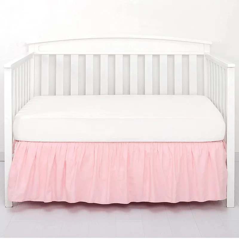 Crib Bed Skirt- 4 Sided Pleated Ruffles- for Babies and Toddlers- Lovely and Well Made - Image 7