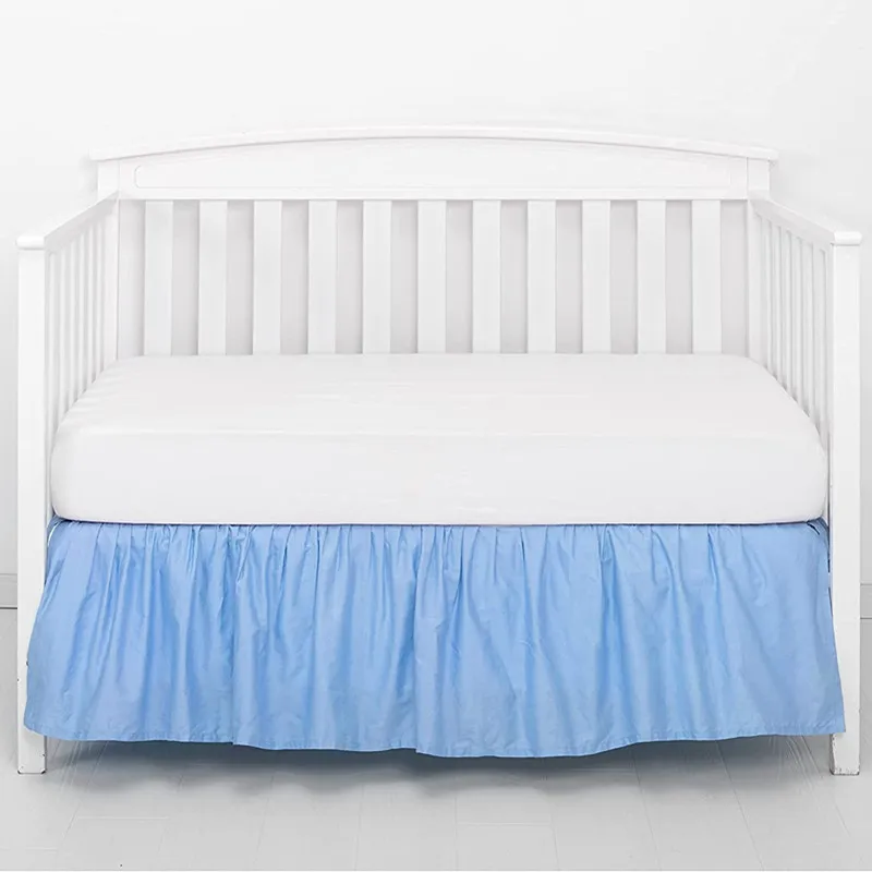 Crib Bed Skirt- 4 Sided Pleated Ruffles- for Babies and Toddlers- Lovely and Well Made - Image 9