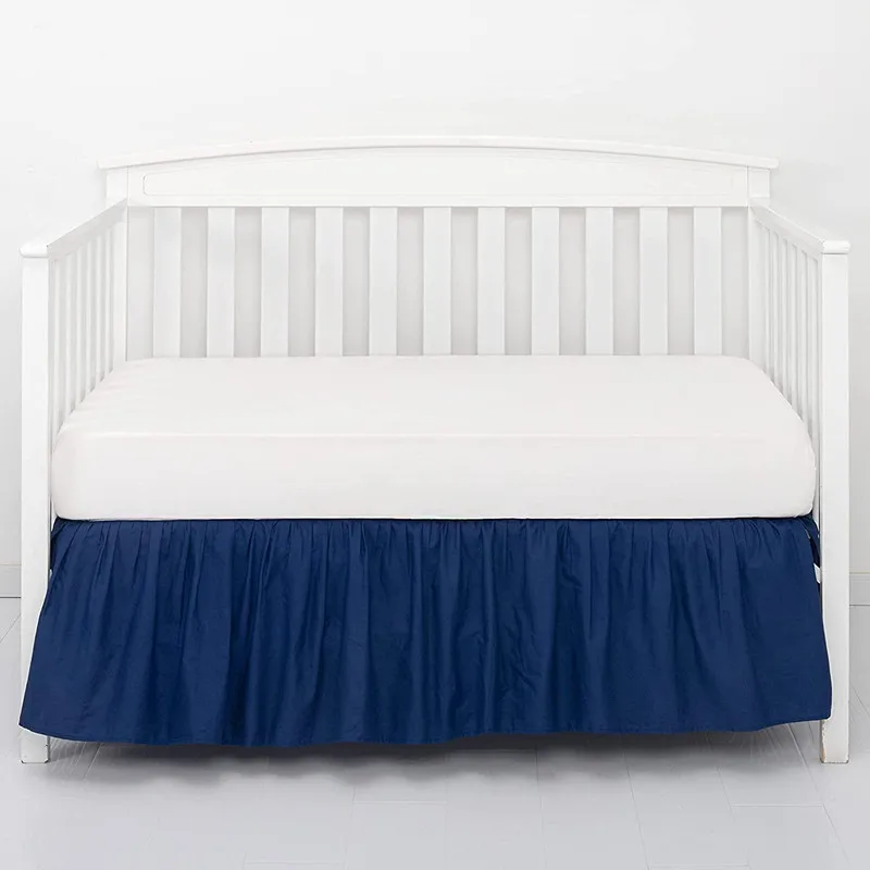 Crib Bed Skirt- 4 Sided Pleated Ruffles- for Babies and Toddlers- Lovely and Well Made - Image 8