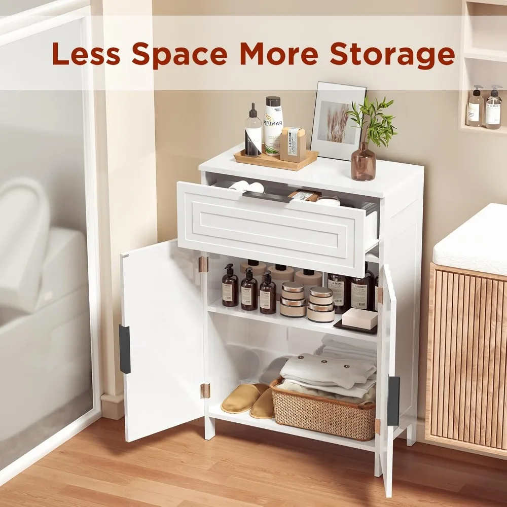 Freestanding Bathroom Storage Cabinet- Drawers- Shelves - Image 4