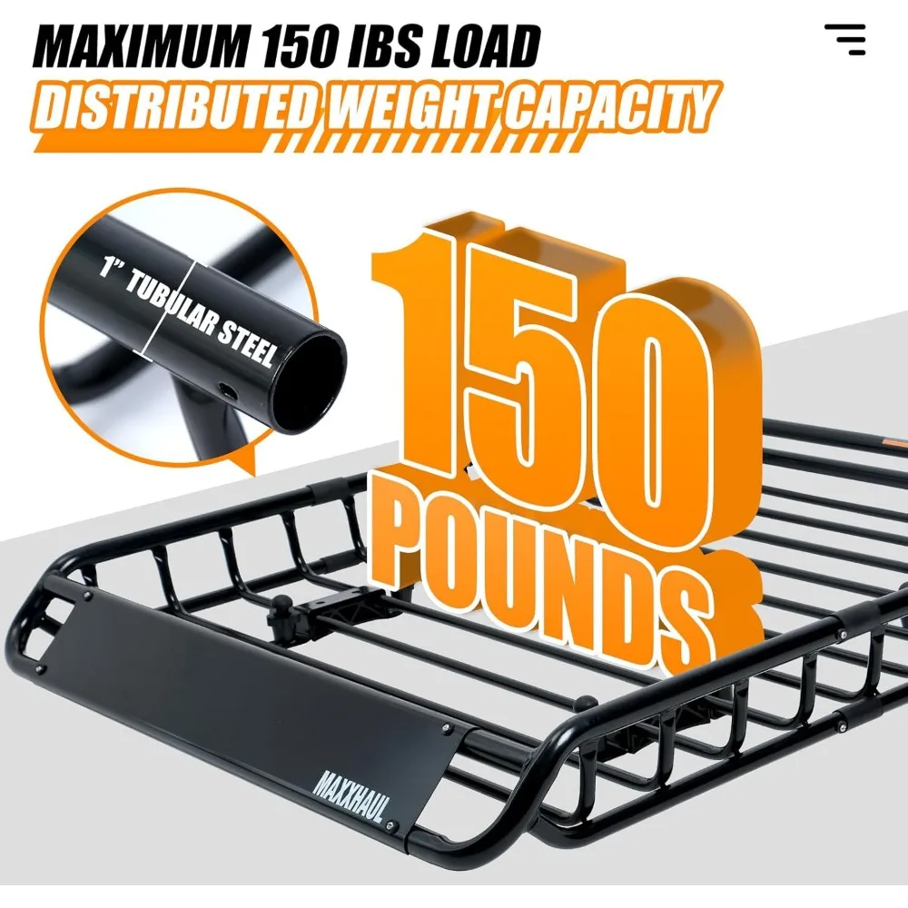 46" x 36" x 4-1/2" Roof Rack- Rooftop Cargo Carrier- Luggage Holder for SUV and Truck - Image 3