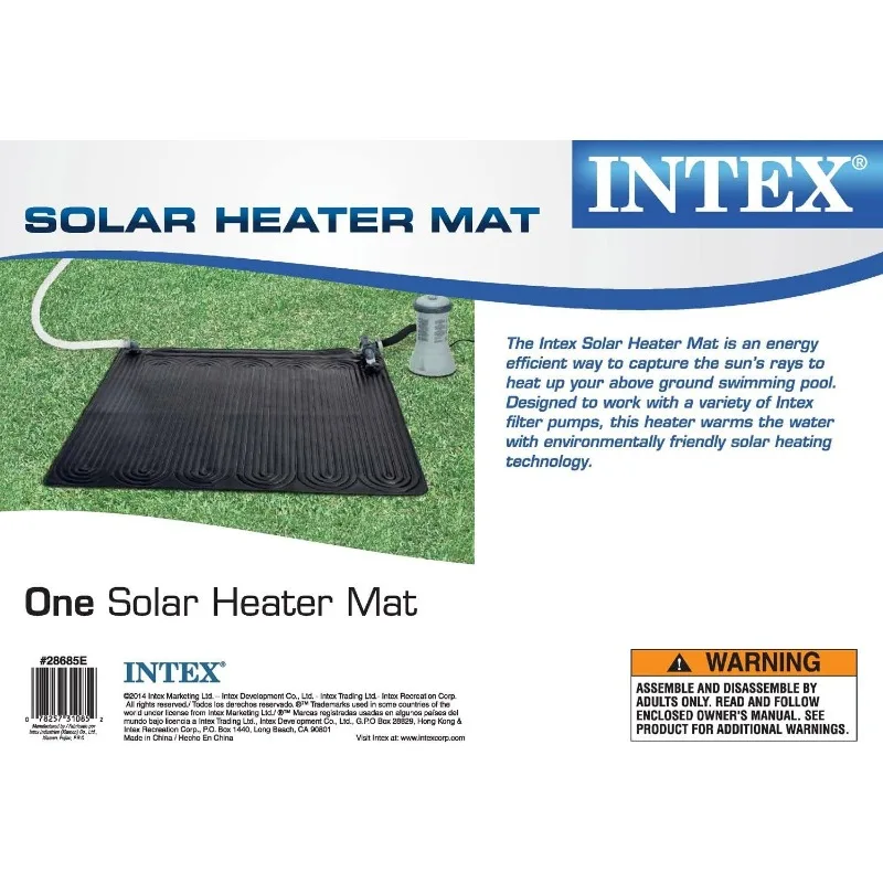Solar Mat- Above-Ground Swimming Pool Water Heater- 8,000 GPH Pool- Black (4 Pack) - Image 2