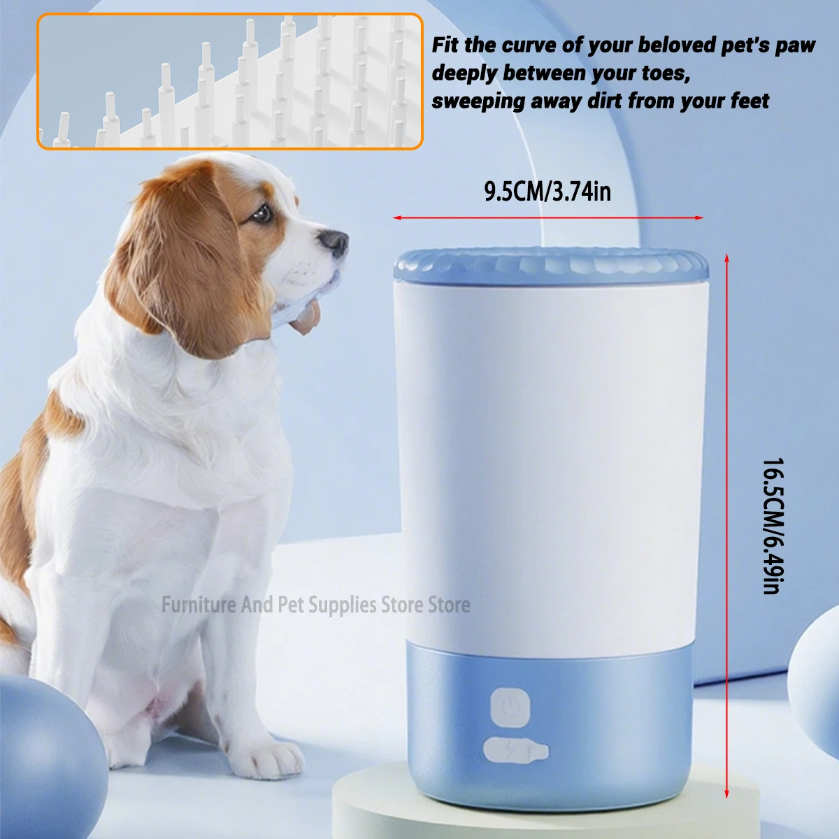 Pet Foot Washing Machine- Automatic Electric Pet Paw Cleaner - Image 4
