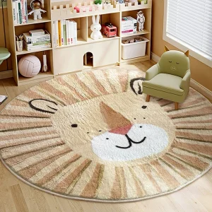 Fluffy, Soft Round Rugs- Kids' Rooms, Nursery, Children's Playrooms- Many Patterns and Many Sizes