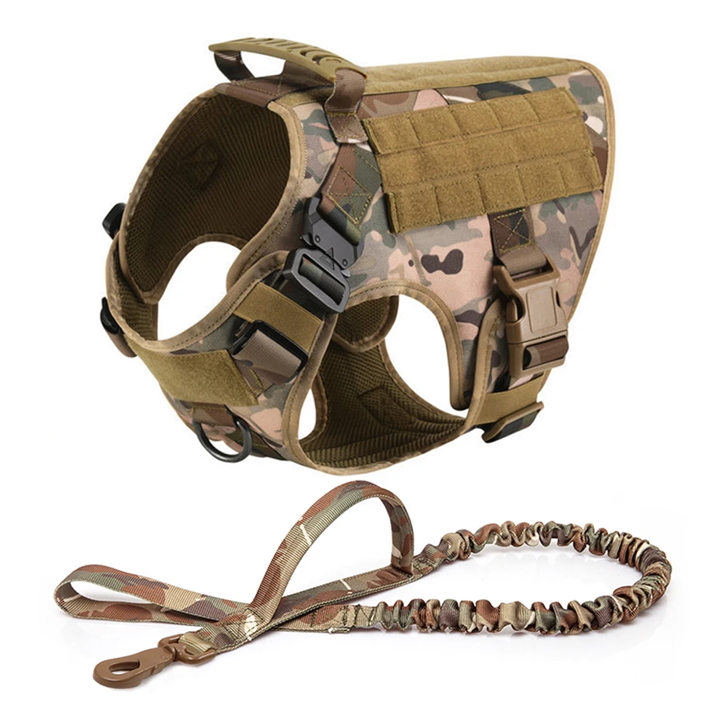 Harness/ Collar/ Leash Set- Molle Pouches- Training/ Walking Vest For Medium to Large Dogs - Image 14