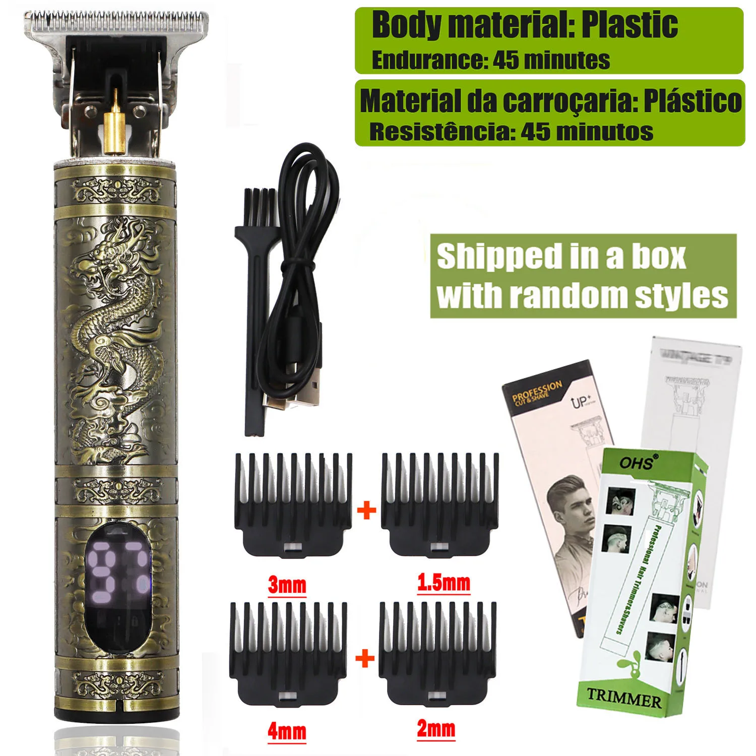 T9 Hair Clipper- Repair Beard- Shaving Body Hair- Electric Barber Machine - Image 9