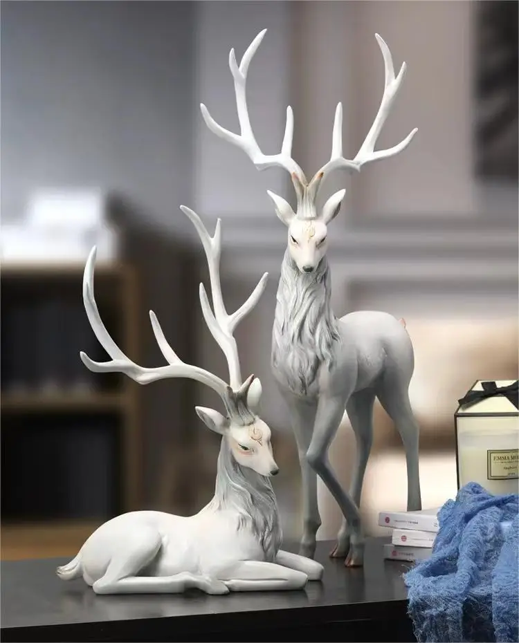 High-End Deer Statue- Elk Sculpture- Luxury Home Decor - Image 3
