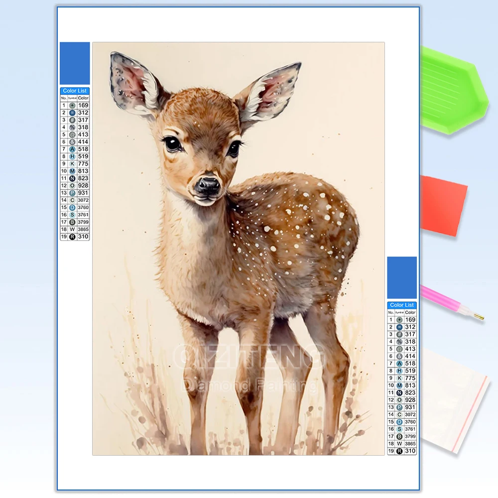 Baby Animal Diamond Paintings- Full Round or Square Drills- 30x40 cm or 40x50 cm - Image 15