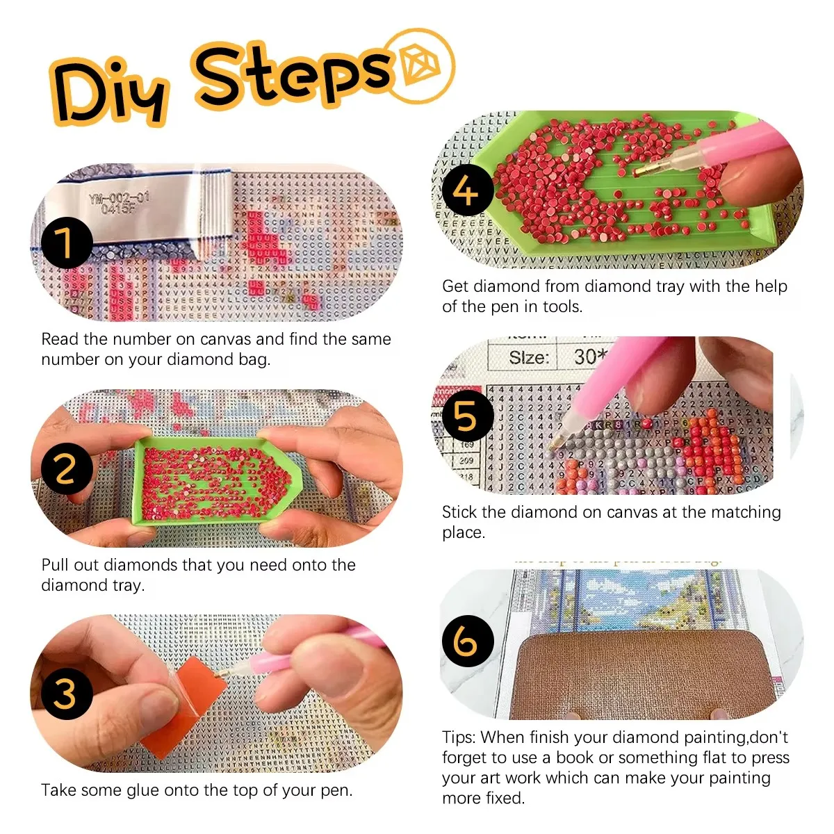 Diamond Mosaic Owls- 5D DIY Full-Square/Round Diamond Painting - Image 5