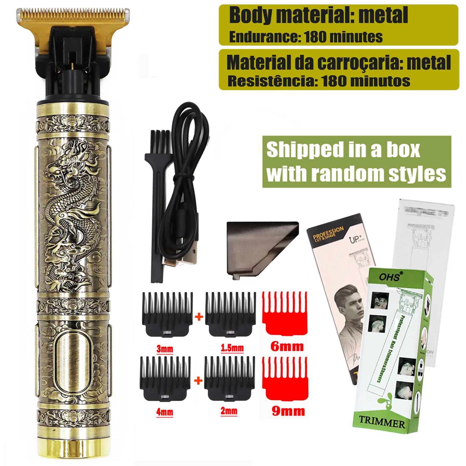 T9 Hair Clipper- Repair Beard- Shaving Body Hair- Electric Barber Machine - Image 10