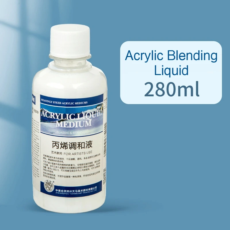 100/280ml Acrylic Blending Liquid- White Acrylic Paint Thinner- Gloss Painting- Molding Paste - Image 9