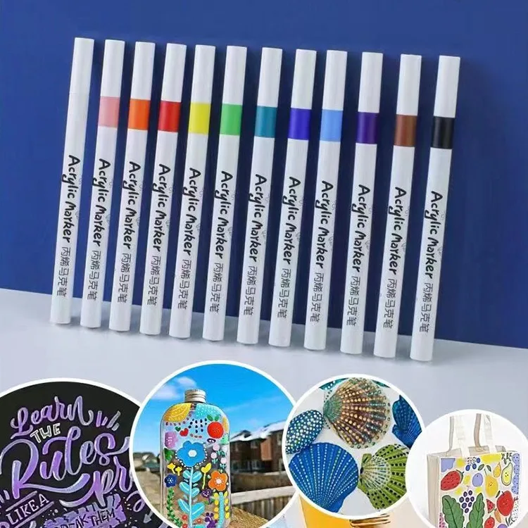 Acrylic Markers- 12-80 Colors Pen Set - Image 4