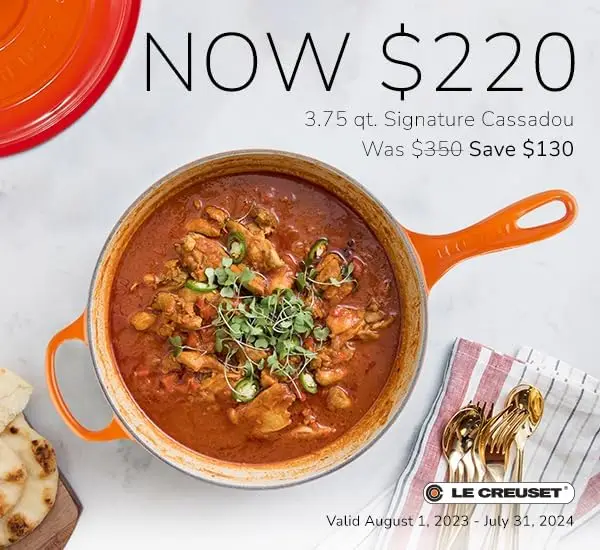 Le Creuset Enameled Cast Iron Signature Cassadou- 3.75 qt.- 3 Colors - Image 4