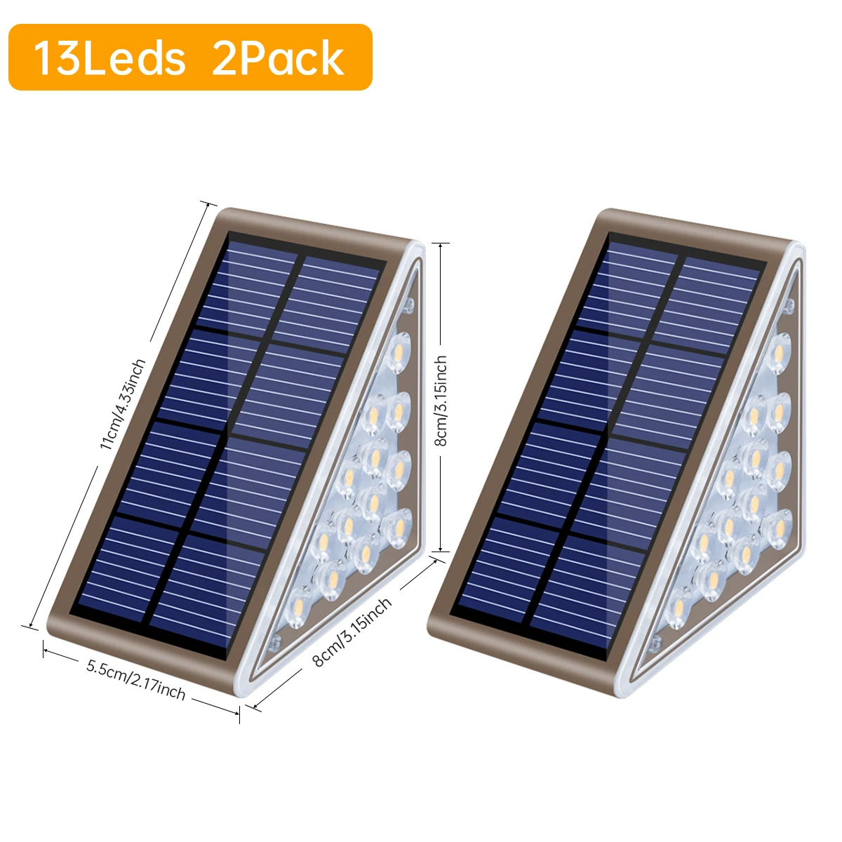 Solar Step Lights- Waterproof- Auto On/ Off- Solar Lights for Stairs, Patio, Yard, or Porch - Image 8