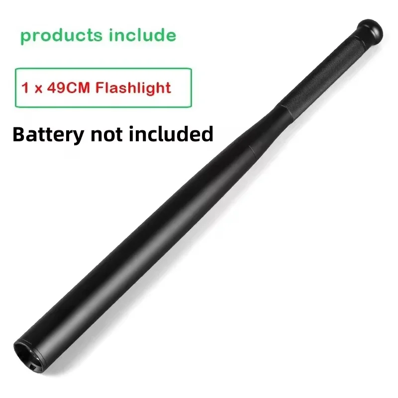 Baseball Bat LED Flashlight- Waterproof- Super Bright Baton- Aluminium Alloy Torch- Emergency Self Defense - Image 8