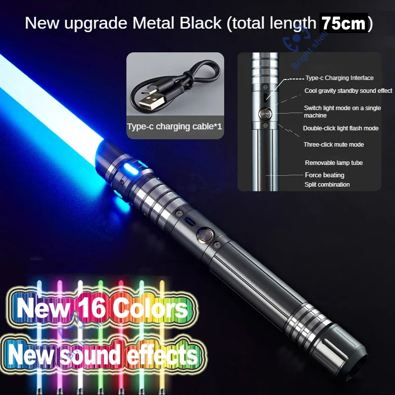 Metal, Toy Lightsaber- 15 Colors- Sound Effects- Force Blaster Toy- Jedi Laser Sword - Image 17