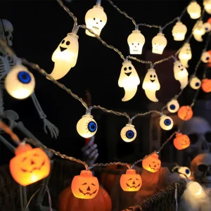 Halloween Decoration- LED Light Strings- Pumpkins, Skulls, Eyeballs, and Ghosts