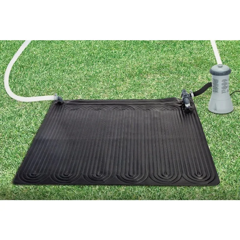 Solar Mat- Above-Ground Swimming Pool Water Heater- 8,000 GPH Pool- Black (4 Pack)