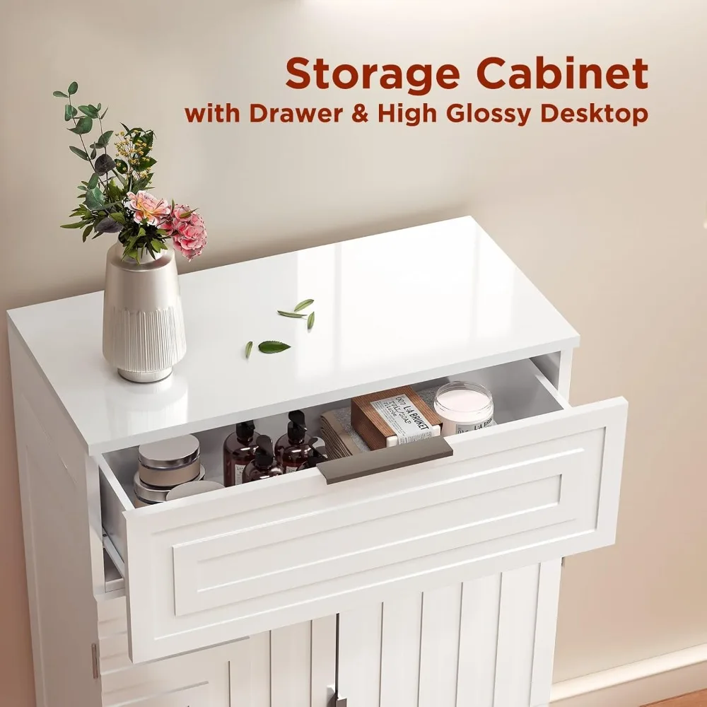 Freestanding Bathroom Storage Cabinet- Drawers- Shelves - Image 7