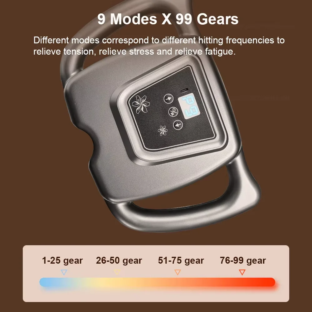 16 Heads- Muscle Massage Gun- Full Body Massager- 9 Modes & 99 Levels- Deep Tissue Percussion Massager - Image 5