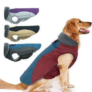 Reflective Dog Jacket for Cold Weather- Waterproof- Windproof- Sizes Small to 3 Extra Large