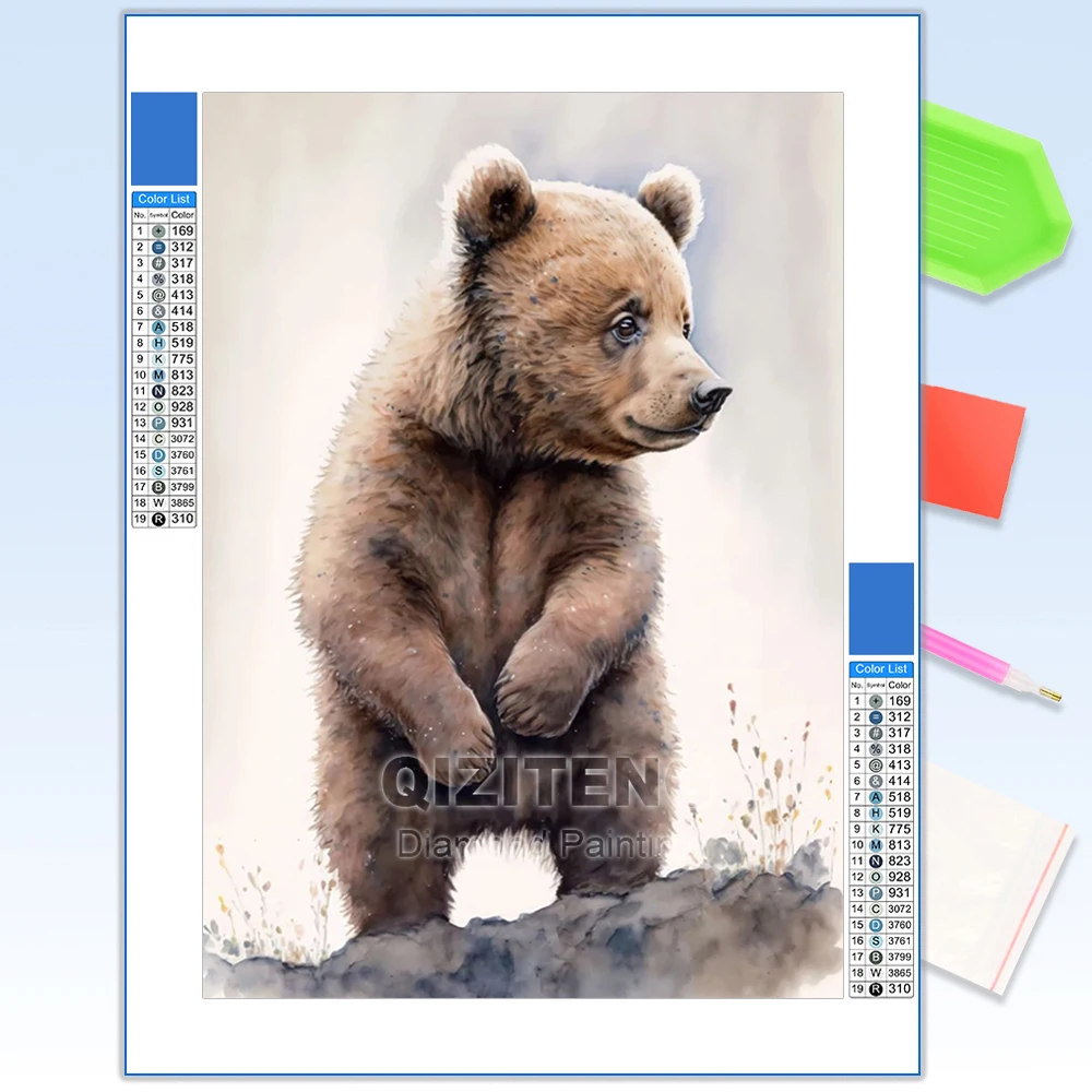 Baby Animal Diamond Paintings- Full Round or Square Drills- 30x40 cm or 40x50 cm - Image 14