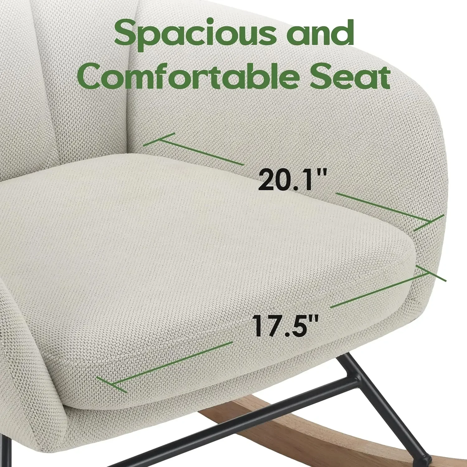 Nursery Rocking Chair- Nursing Chair for Breastfeeding - Image 4